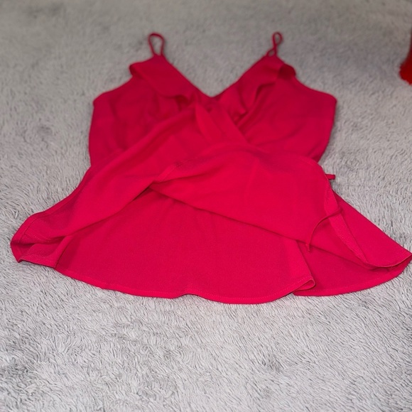 Hot pink babydoll top - Picture 5 of 10